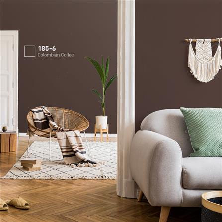 สีน้ำทาภายใน BEGER AIRFRESH GOLD สี COLOMBIAN COFFEE #185-6 กึ่งเงา 9 ลิตร_1