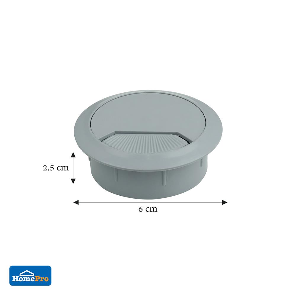 ช่องร้อยสายไฟกลม DEXZON CC-1O สีเทา