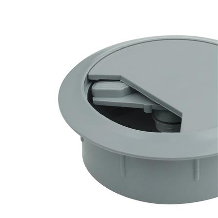 ช่องร้อยสายไฟกลม DEXZON CC-1O สีเทา_1