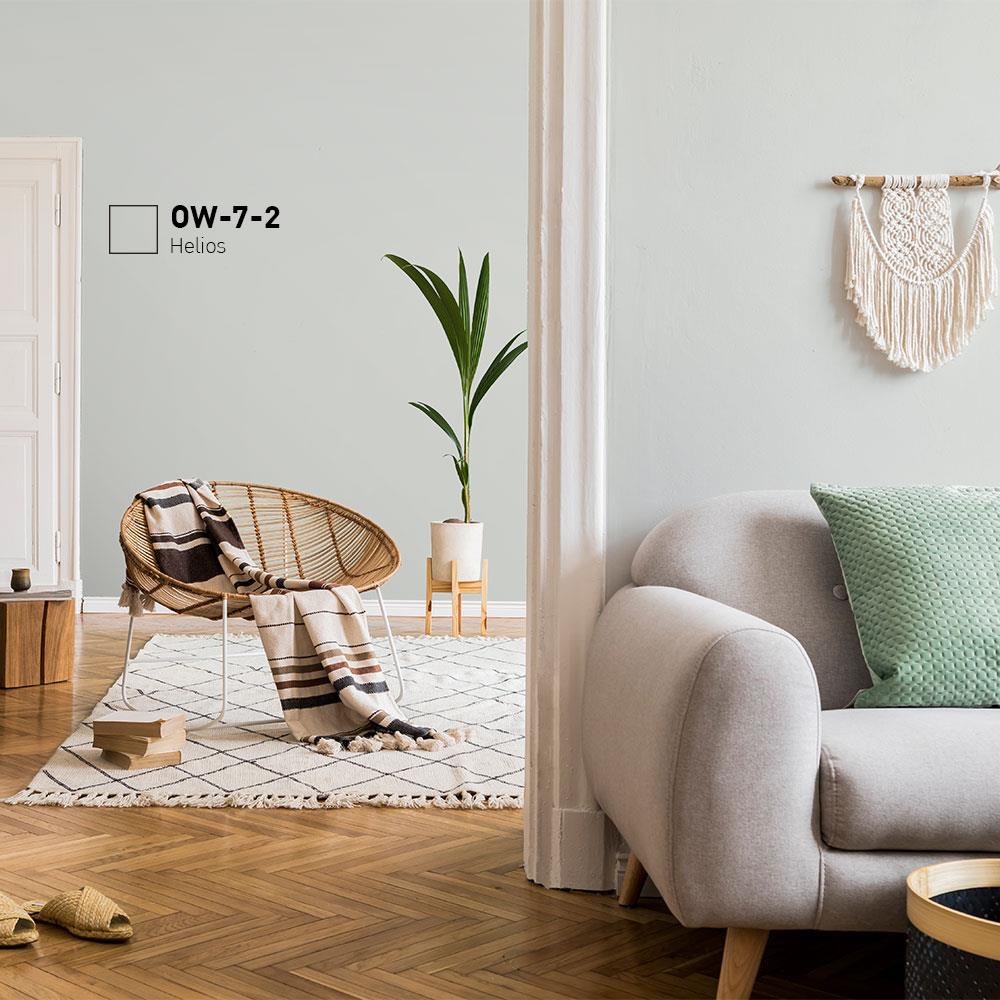 สีน้ำทาภายใน BEGER AIRFRESH GOLD สี ICE HELIOS #OW-7-2 กึ่งเงา 9 ลิตร