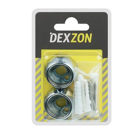 ตัวรับท่อกลม DEXZON PHZ-34 SKP สีโครม แพ็ก 2 ชิ้น_3