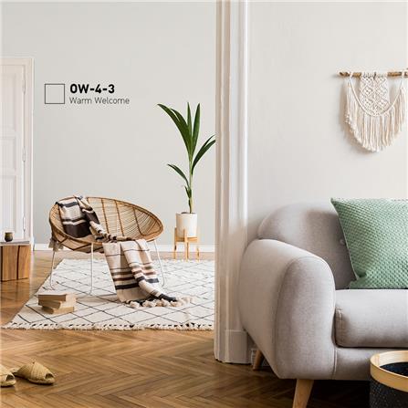 สีน้ำทาภายใน BEGER AIRFRESH GOLD สี WARM WELCOME #OW-4-3 กึ่งเงา 9 ลิตร_1