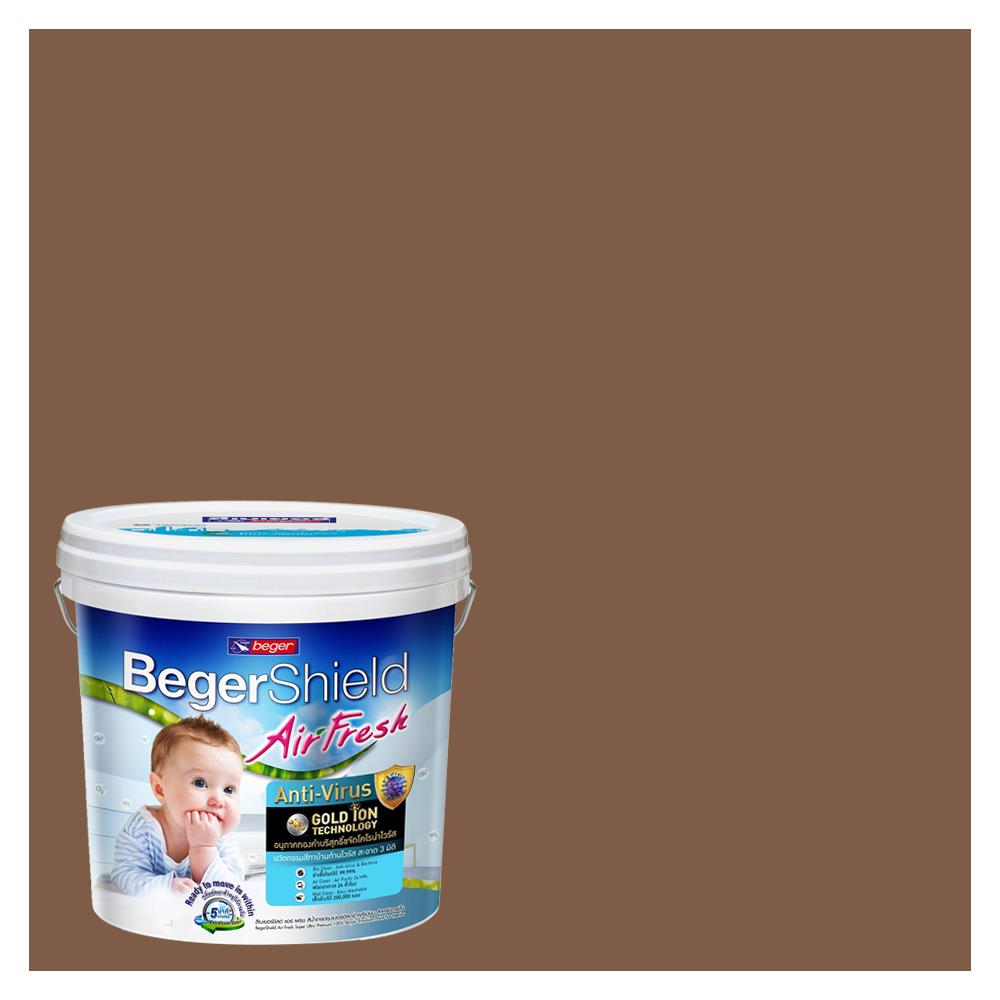 สีน้ำทาภายใน BEGER AIRFRESH GOLD สี REALLY RAISIN #176-6 กึ่งเงา 9 ลิตร