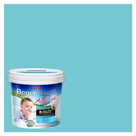 สีน้ำทาภายใน BEGER AIRFRESH GOLD สี DOLPHININE BAY #041-4 กึ่งเงา 9 ลิตร_0