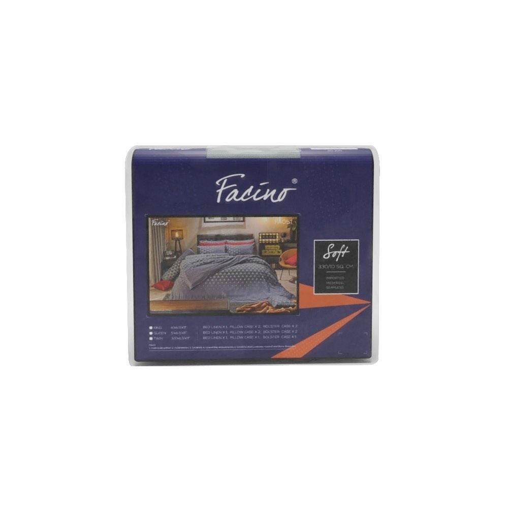ชุดผ้าปูที่นอน 6 ฟุต 5 ชิ้น FACINO PRINT FA051