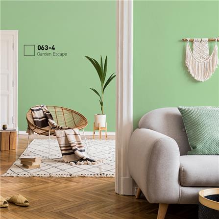 สีน้ำทาภายใน BEGER AIRFRESH GOLD สี GARDEN ESCAPE #063-4 กึ่งเงา 9 ลิตร_1