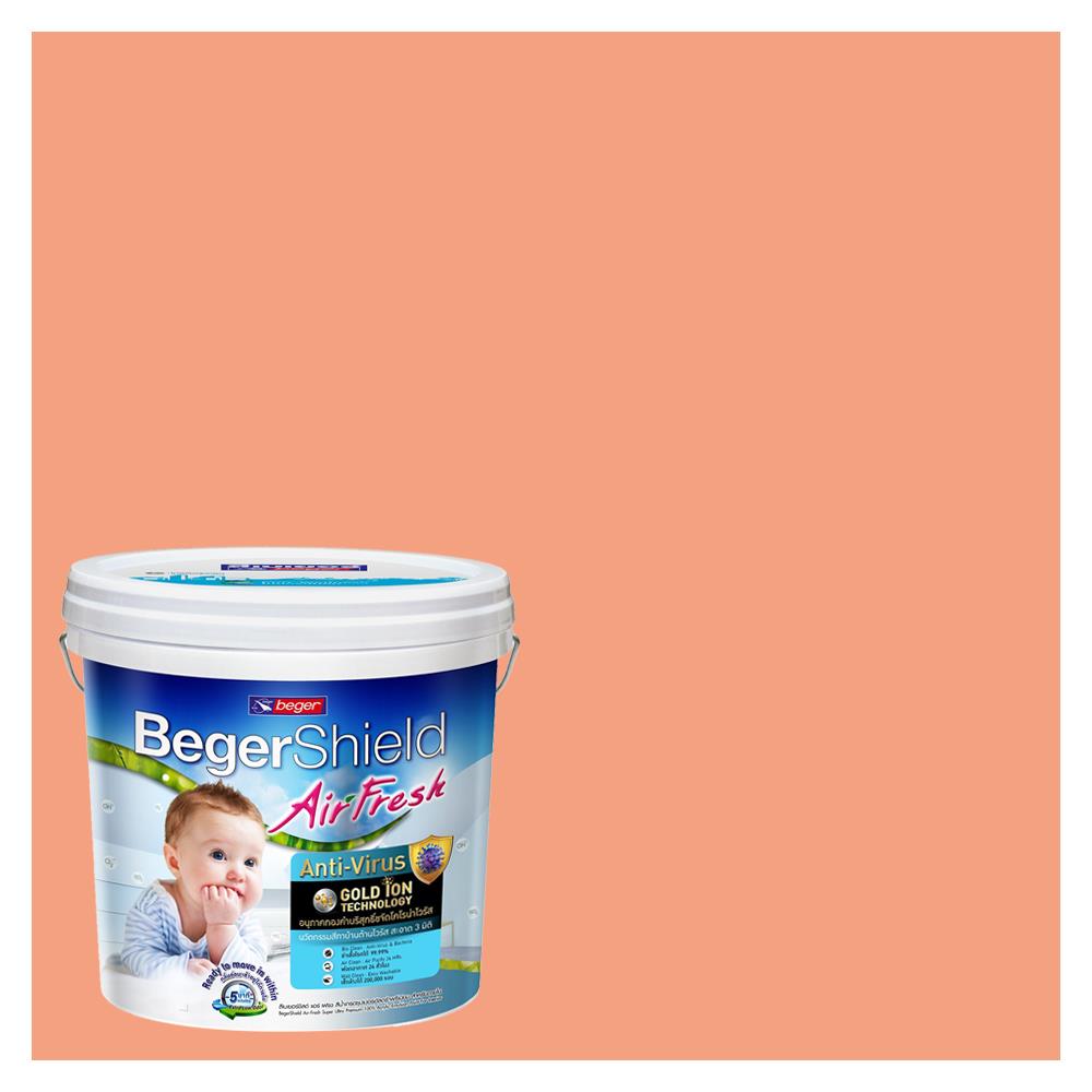 สีน้ำทาภายใน BEGER AIRFRESH GOLD สี COUNTRY GARDEN #107-5 กึ่งเงา 9 ลิตร