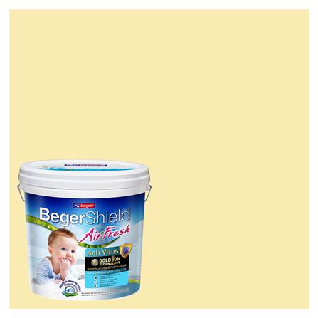 สีน้ำทาภายใน BEGER AIRFRESH GOLD สี SUNSET DREAM #088-3 กึ่งเงา 9 ลิตร_0