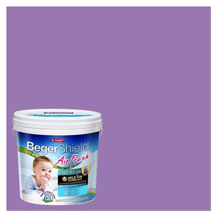 สีน้ำทาภายใน BEGER AIRFRESH GOLD สี WISTERIA WAY #005-5 กึ่งเงา 9 ลิตร_0