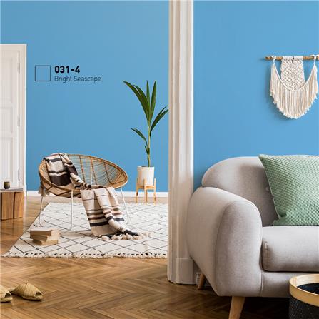 สีน้ำทาภายใน BEGER AIRFRESH GOLD สี BRIGHT SEASCAPE #031-4 กึ่งเงา 9 ลิตร_1