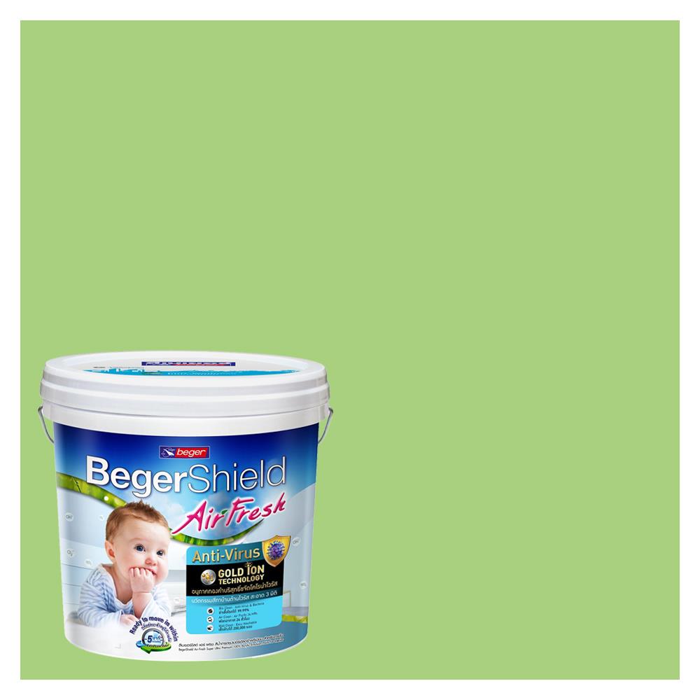 สีน้ำทาภายใน BEGER AIRFRESH GOLD สี FAVORITE PLANT #064-5 กึ่งเงา 9 ลิตร