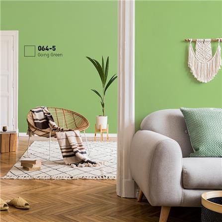 สีน้ำทาภายใน BEGER AIRFRESH GOLD สี FAVORITE PLANT #064-5 กึ่งเงา 9 ลิตร_1