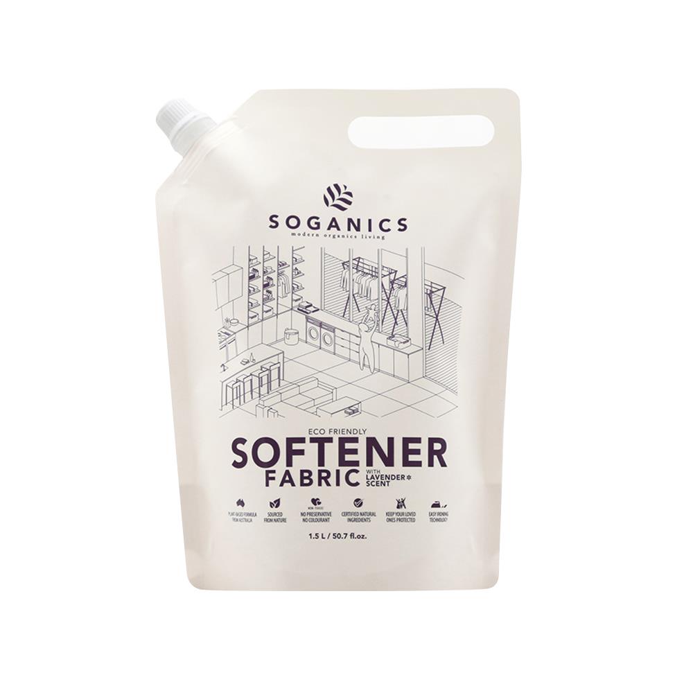 รีฟิลปรับผ้านุ่มลาเวนเดอร์ SOGANICS 1.5 ลิตร