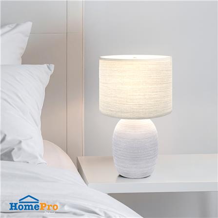 ไฟตั้งโต๊ะ CARINI DH4562-LB สีขาว/น้ำตาล_4