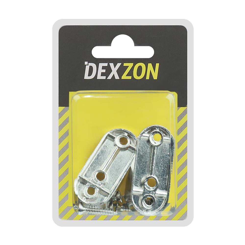 ตัวรับท่อรี DEXZON FIXED PHP-15 สีนิกเกิล แพ็ก 2 ชิ้น