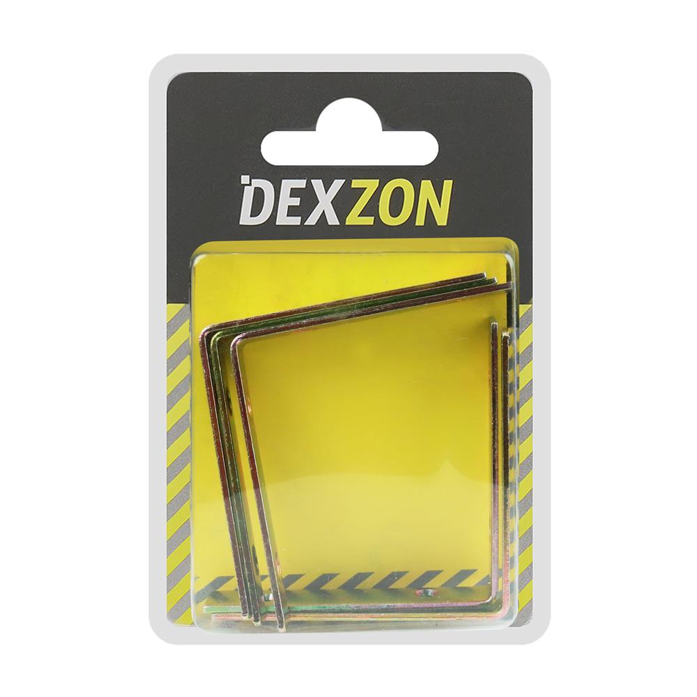 เหล็กฉากตัว L DEXZON SA-1580 15X80 มม. 4 รู แพ็ก 5 ชิ้น