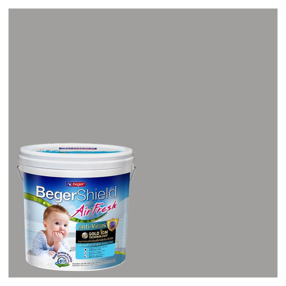 สีน้ำทาภายใน BEGER AIRFRESH GOLD สี ANTIQUE PEWTER #140-3 กึ่งเงา 9 ลิตร