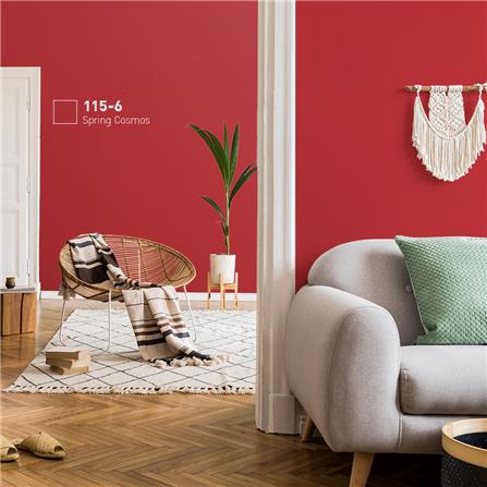 สีน้ำทาภายใน BEGER AIRFRESH GOLD สี SPRING COSMOS #115-6 กึ่งเงา 9 ลิตร_1