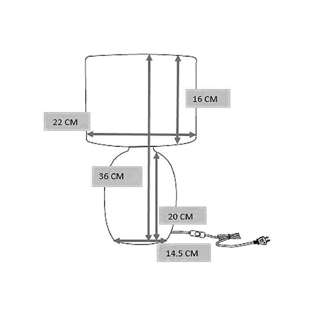 ไฟตั้งโต๊ะ CARINI DH4562-GY สีเทา
