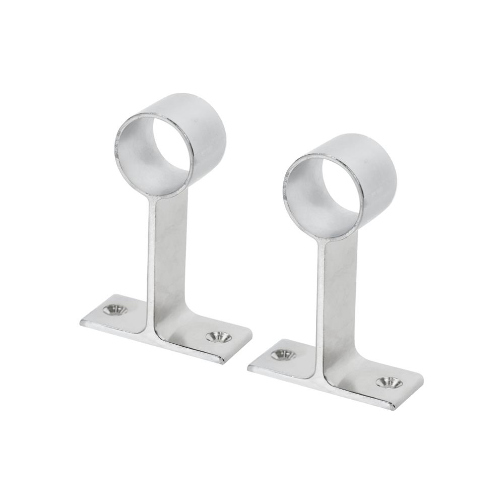 ตัวรับท่อกลมกลวง DEXZON ZPH-10 SKP สีโครม แพ็ก 2 ชิ้น