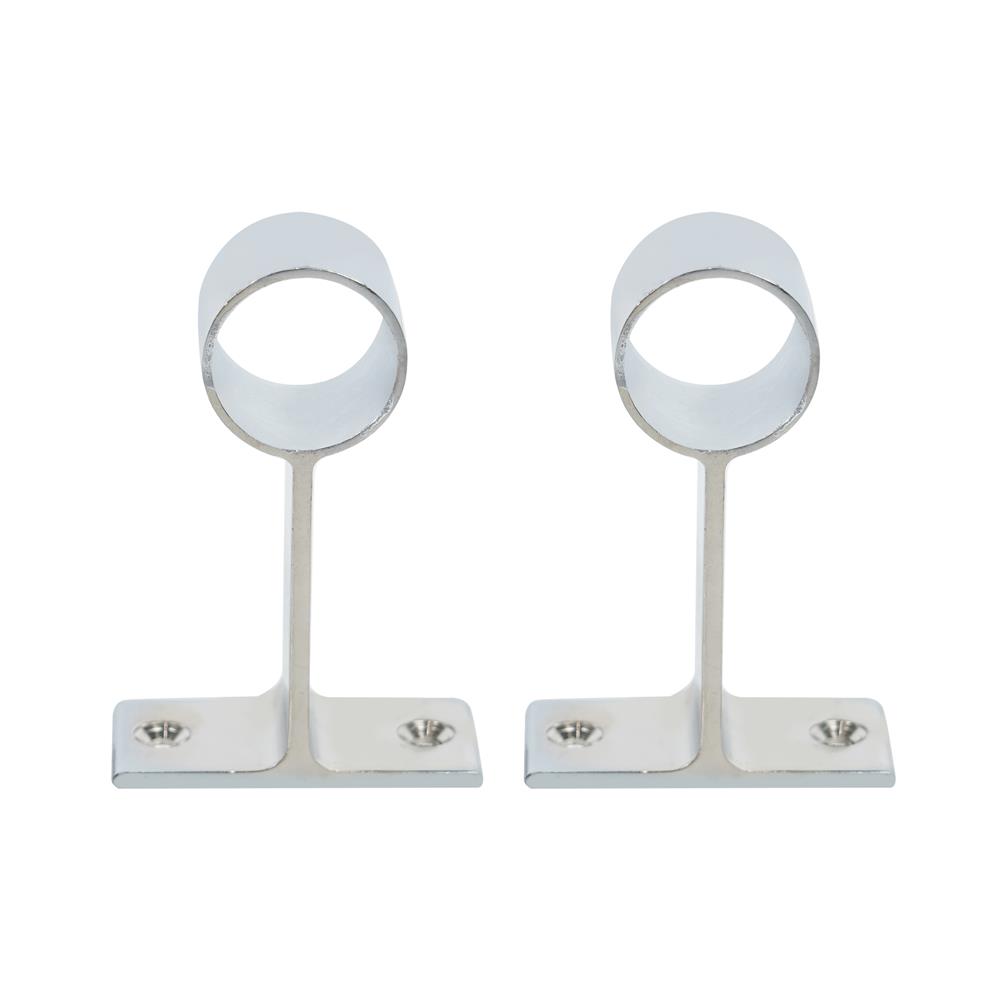 ตัวรับท่อกลมกลวง DEXZON ZPH-10 SKP สีโครม แพ็ก 2 ชิ้น