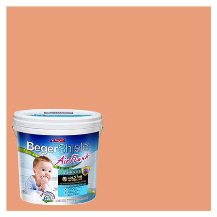 สีน้ำทาภายใน BEGER AIRFRESH GOLD สี NASTURTIUM BLOSSOM #104-5 กึ่งเงา 9 ลิตร