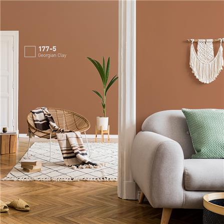 สีน้ำทาภายใน BEGER AIRFRESH GOLD สี GEORGIAN CLAY #177-5 กึ่งเงา 9 ลิตร_1