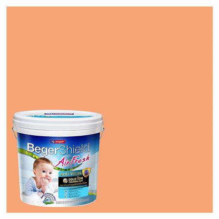 สีน้ำทาภายใน BEGER AIRFRESH GOLD สี ORANGE DELA #103-5 กึ่งเงา 9 ลิตร_0