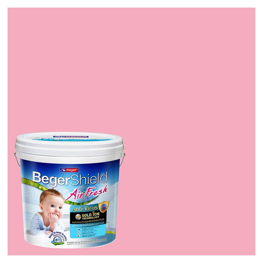 สีน้ำทาภายใน BEGER AIRFRESH GOLD สี QUEEN OF ANGELS #115-4 กึ่งเงา 9 ลิตร