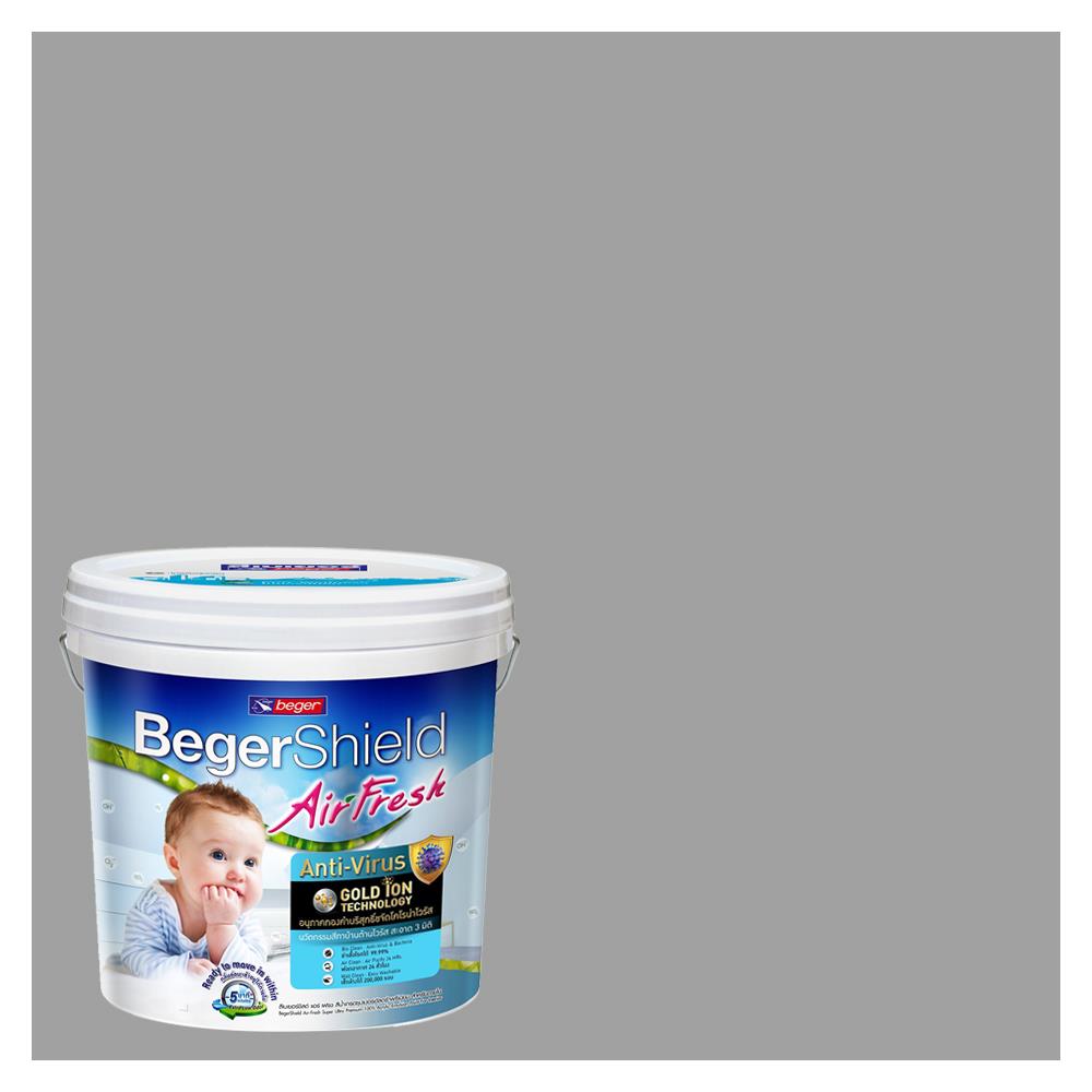 สีน้ำทาภายใน BEGER AIRFRESH GOLD สี SHINEY NICKEL #141-4 กึ่งเงา 9 ลิตร
