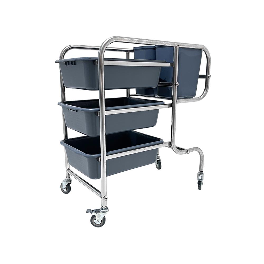 รถเข็น 3 ชั้น STACKO CANTEEN C 85X45.5X90 ซม. สีเทา