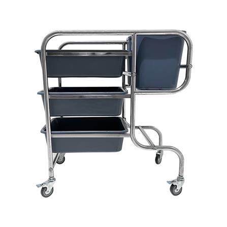 รถเข็น 3 ชั้น STACKO CANTEEN C 85X45.5X90 ซม. สีเทา_0