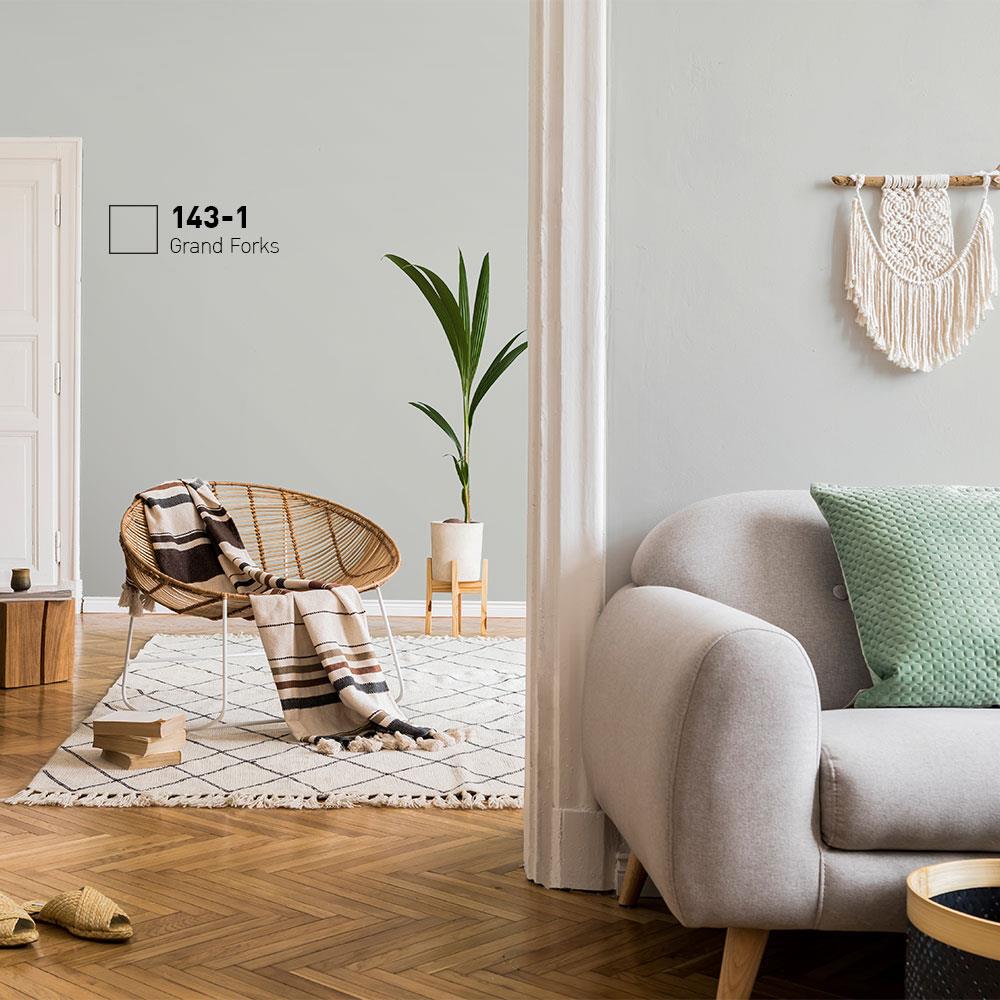 สีน้ำทาภายใน BEGER AIRFRESH GOLD สี GRAND FORKS #143-1 กึ่งเงา 9 ลิตร