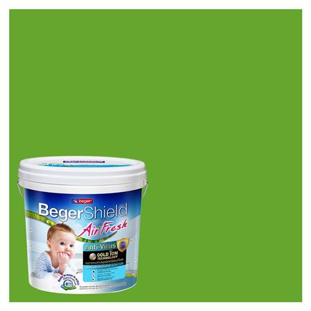สีน้ำทาภายใน BEGER AIRFRESH GOLD สี FRESH CUT GRASS #064-6 กึ่งเงา 9 ลิตร_0