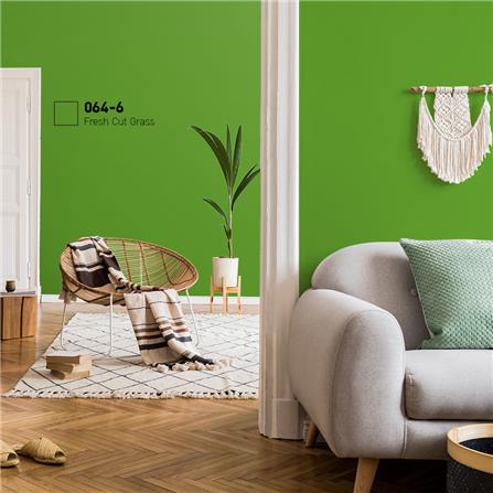 สีน้ำทาภายใน BEGER AIRFRESH GOLD สี FRESH CUT GRASS #064-6 กึ่งเงา 9 ลิตร_1