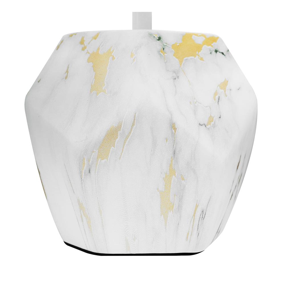 ไฟตั้งโต๊ะ CARINI DE4427M-WH สีขาว/ทอง