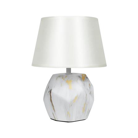 ไฟตั้งโต๊ะ CARINI DE4427M-WH สีขาว/ทอง