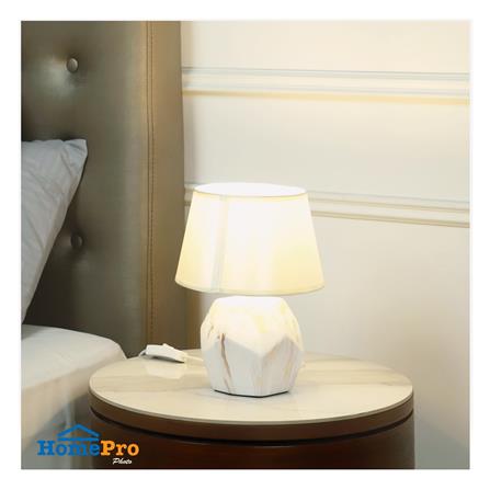 ไฟตั้งโต๊ะ CARINI DE4427M-WH สีขาว/ทอง_5