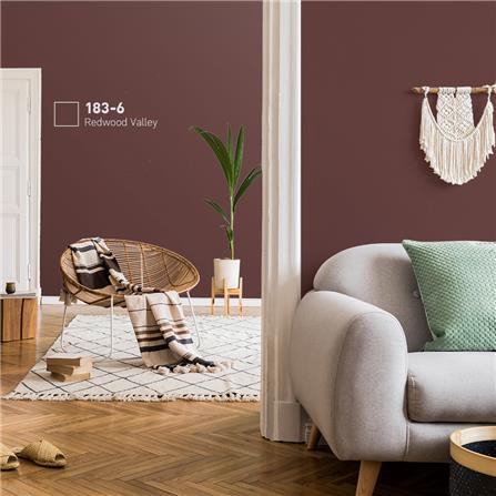 สีน้ำทาภายใน BEGER AIRFRESH GOLD สี REDWOOD VALLEY #183-6 กึ่งเงา 9 ลิตร_1