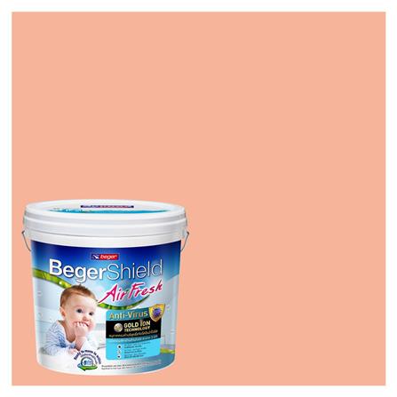 สีน้ำทาภายใน BEGER AIRFRESH GOLD สี COTTON CANDY #107-4 กึ่งเงา 9 ลิตร