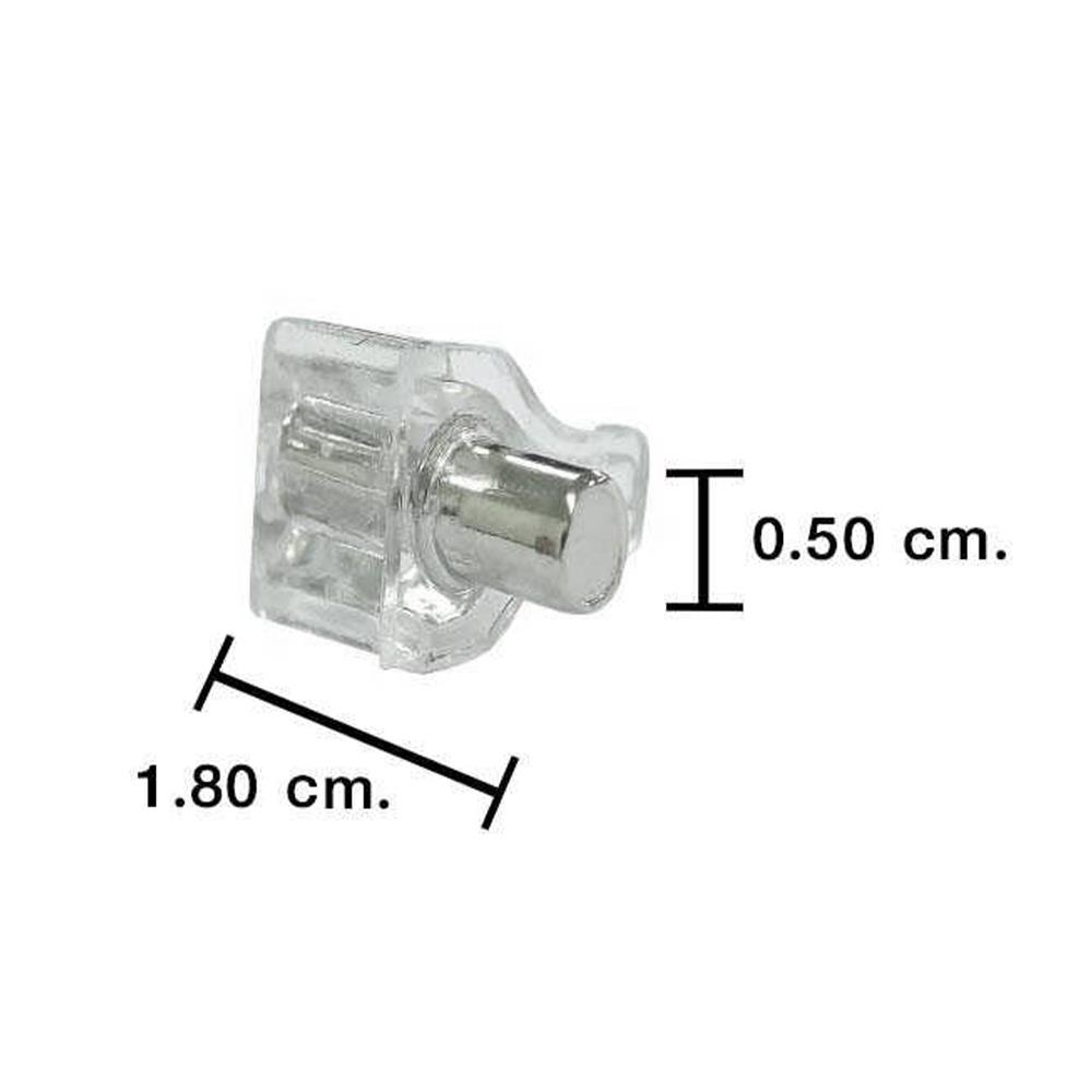 ปุ่มรับชั้น DEXZON SS-40 สีนิกเกิล แพ็ก 10 ชิ้น