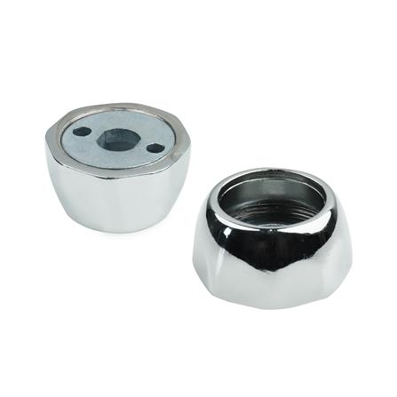 ตัวรับท่อ DEXZON PHZ-10 สีโครม แพ็ก 2 ชิ้น