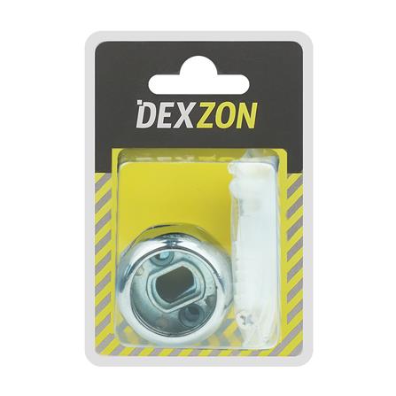 ตัวรับท่อ DEXZON PHZ-10 สีโครม แพ็ก 2 ชิ้น_2