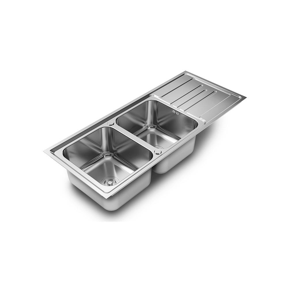 ซิงค์ฝัง 2หลุม 1ที่พัก LTP LDT12050 สเตนเลส