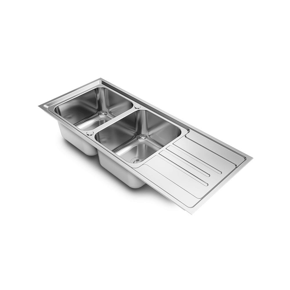 ซิงค์ฝัง 2หลุม 1ที่พัก LTP LDT12050 สเตนเลส