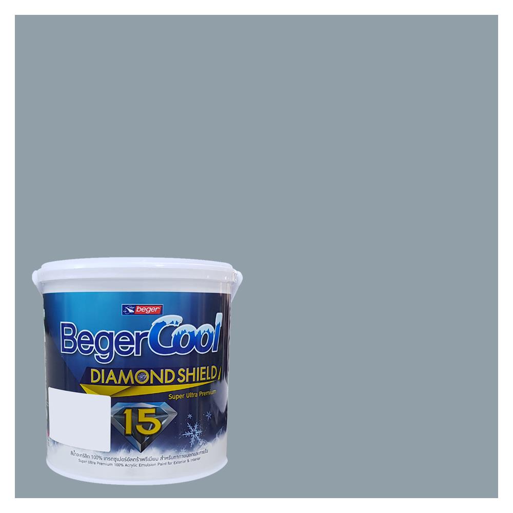 สีน้ำทาภายนอก BEGER COOL DIAMONDSHIELD 15 สี QUIET CAMEROON #136-3 กึ่งเงา 9 ลิตร