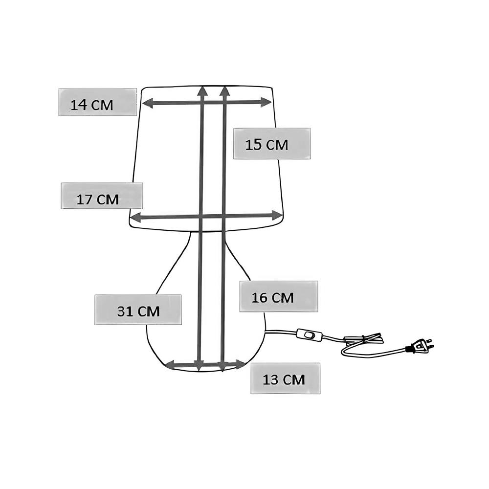 ไฟตั้งโต๊ะ CARINI DH4564 สีน้ำตาล