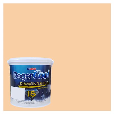 สีน้ำทาภายนอก BEGER COOL DIAMONDSHIELD 15 สี SOFT ORANGE #101-4 กึ่งเงา 9 ลิตร