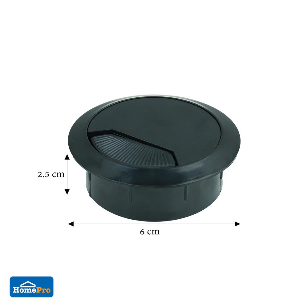 ช่องร้อยสายไฟกลม DEXZON CC-10 สีดำ