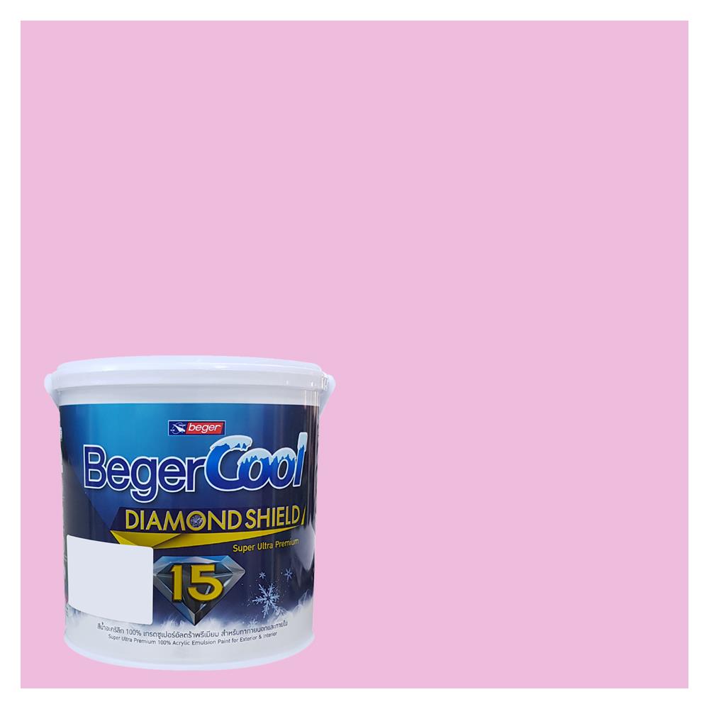 สีน้ำทาภายนอก BEGER COOL DIAMONDSHIELD 15 สี DREAM OF MAUREEN #122-4 กึ่งเงา 9 ลิตร